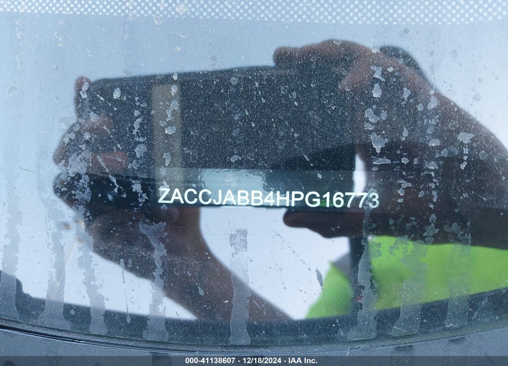 2017 JEEP RENEGADE ALTITUDE FWD VIN: ZACCJABB4HPG16773