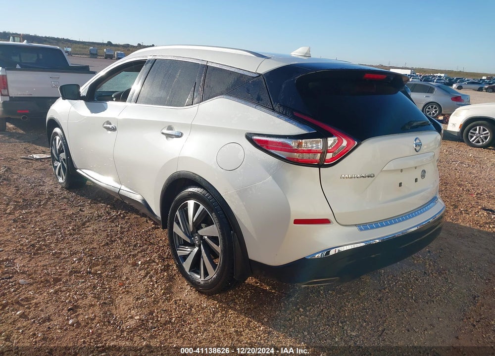 2017 NISSAN MURANO PLATINUM VIN: 5N1AZ2MG8HN172803