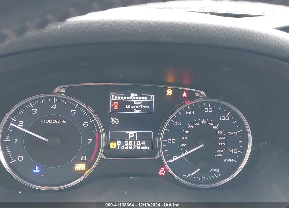 2015 SUBARU XV CROSSTREK 2.0I LIMITED VIN: JF2GPAMC0F8229522