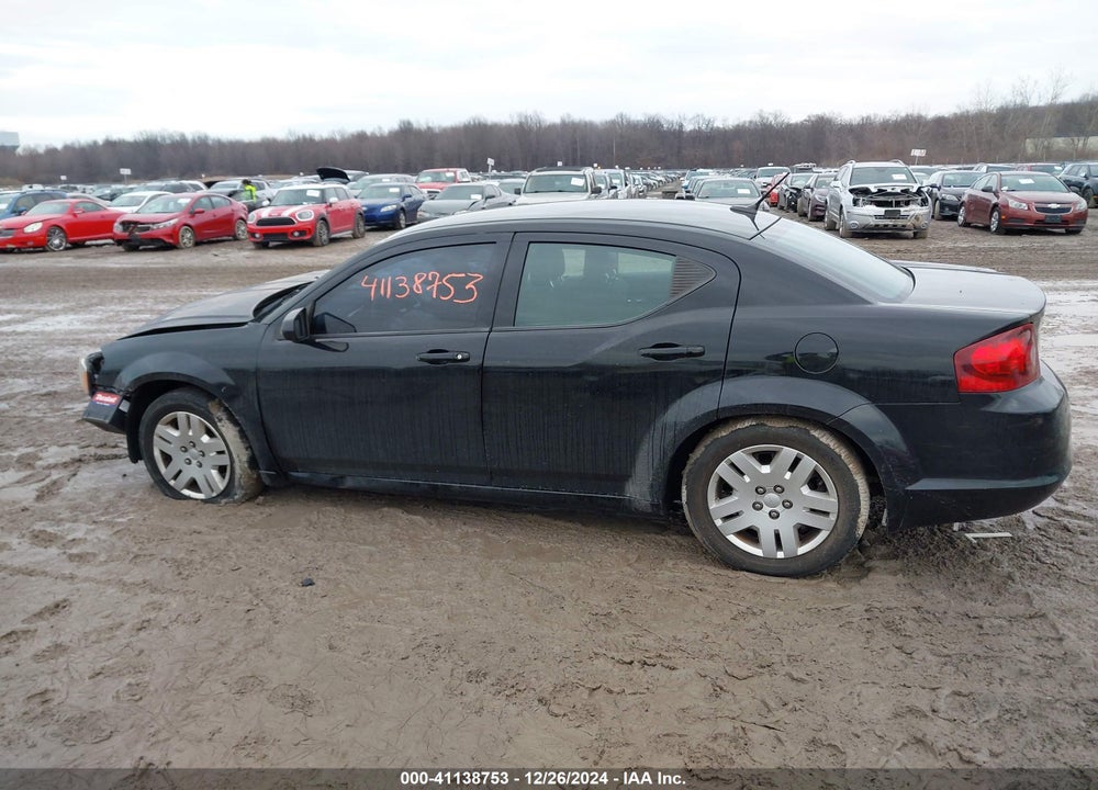 2013 DODGE AVENGER VIN: 1C3CDZAG3DN747882