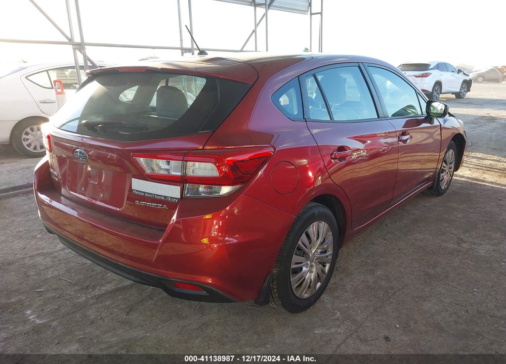 2019 SUBARU IMPREZA 2.0I VIN: 4S3GTAA63K3706069