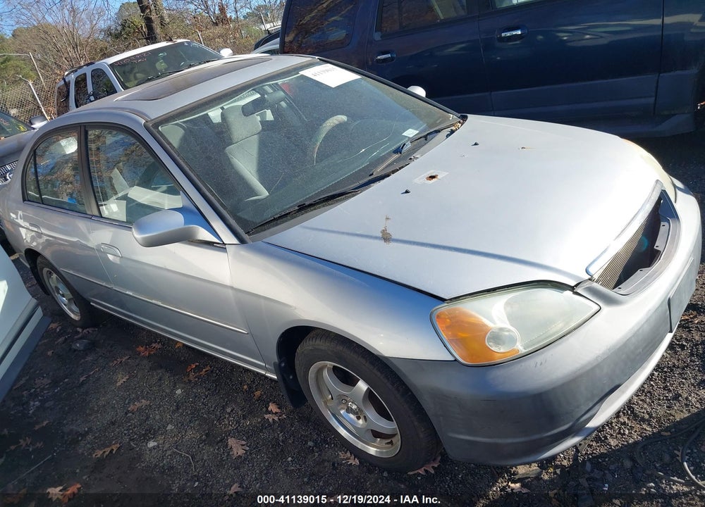 2001 HONDA CIVIC EX VIN: 1HGES26771L047592
