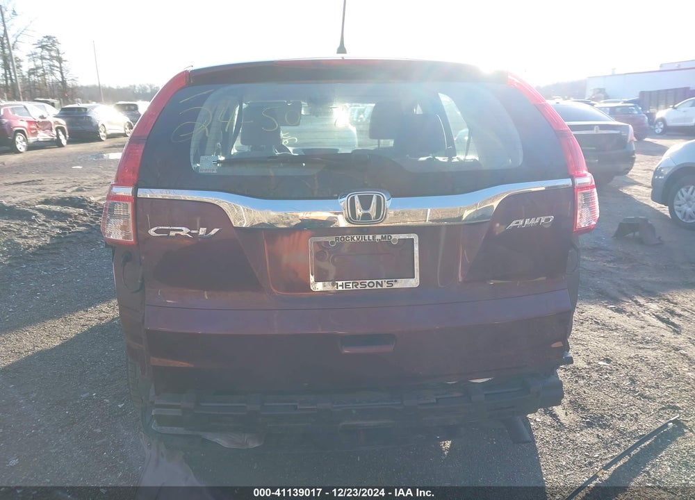 2015 HONDA CR-V LX VIN: 5J6RM4H37FL067584