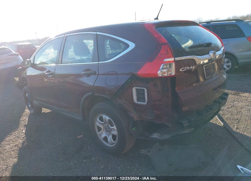 2015 HONDA CR-V LX VIN: 5J6RM4H37FL067584