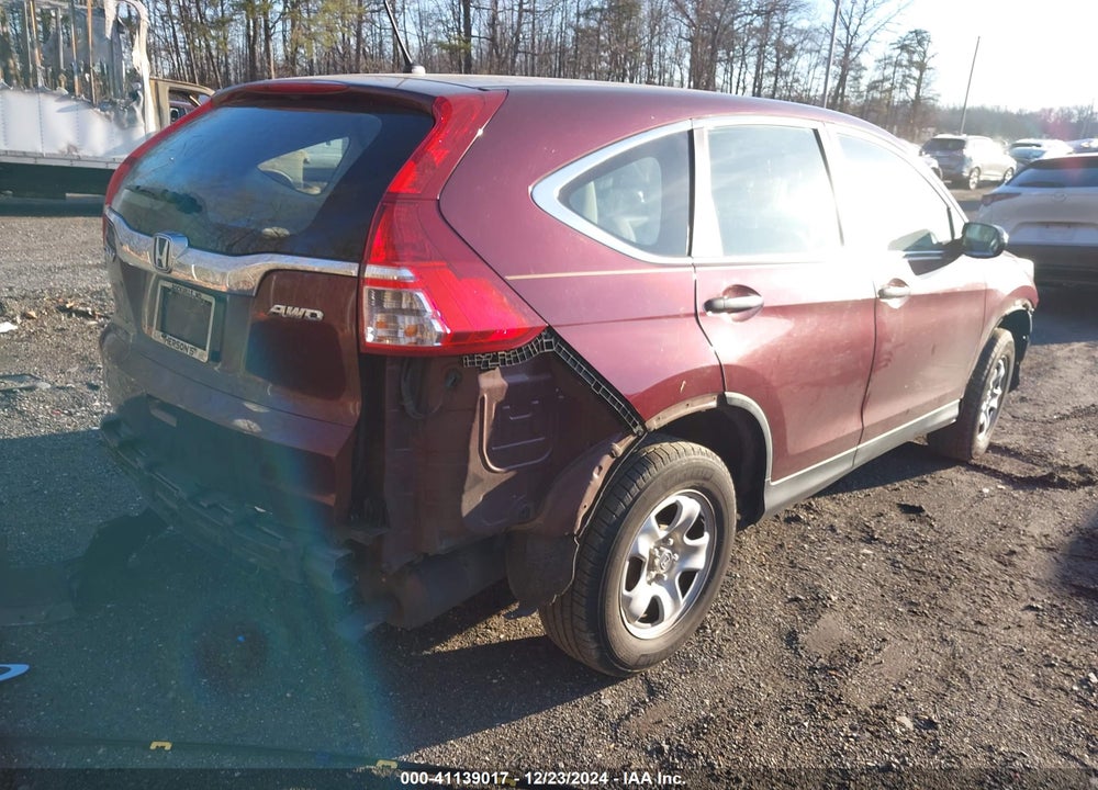 2015 HONDA CR-V LX VIN: 5J6RM4H37FL067584