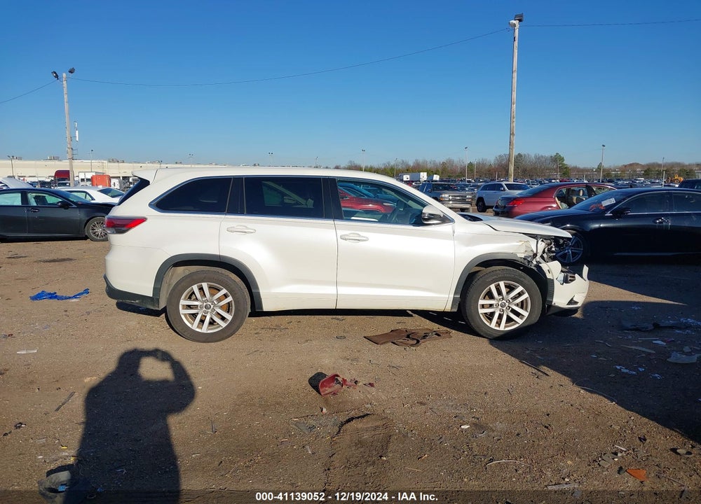 2016 TOYOTA HIGHLANDER LE VIN: 5TDZARFH4GS020796