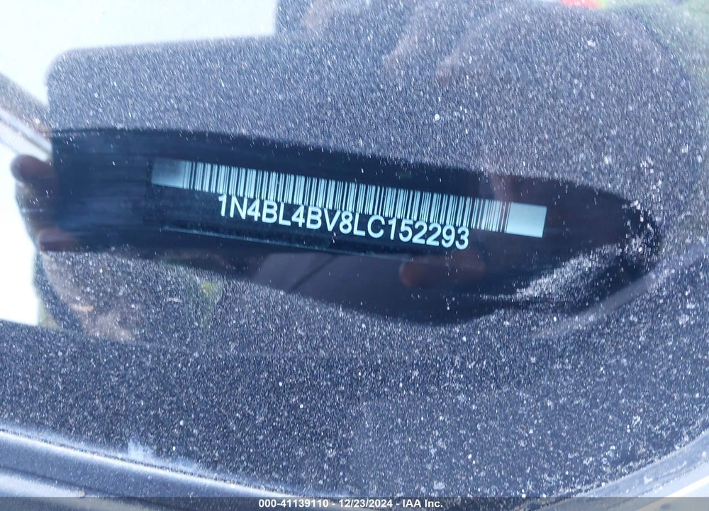2020 NISSAN ALTIMA S FWD VIN: 1N4BL4BV8LC152293