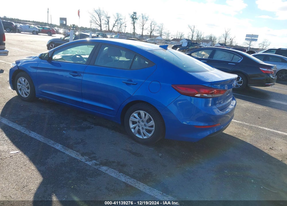 2017 HYUNDAI ELANTRA SE VIN: KMHD74LF4HU127063