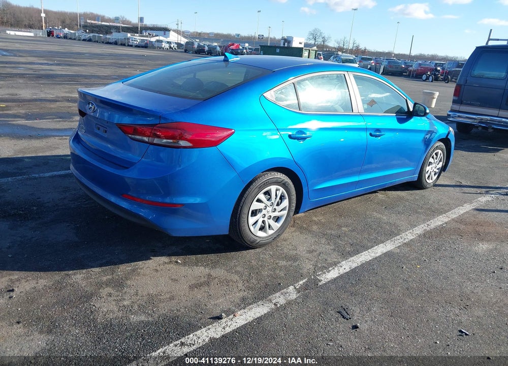 2017 HYUNDAI ELANTRA SE VIN: KMHD74LF4HU127063