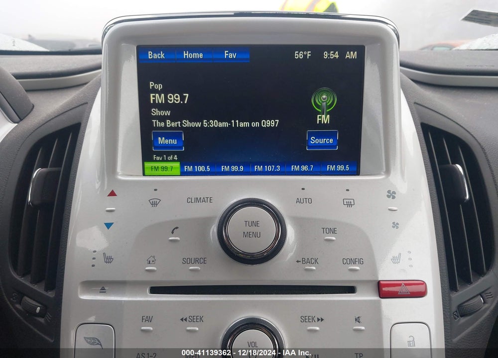 2012 CHEVROLET VOLT VIN: 1G1RB6E46CU126966