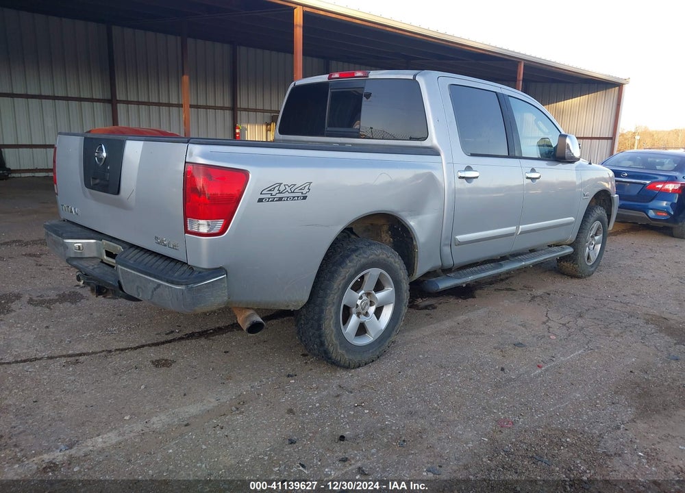 2004 NISSAN TITAN LE VIN: 1N6AA07B64N571765