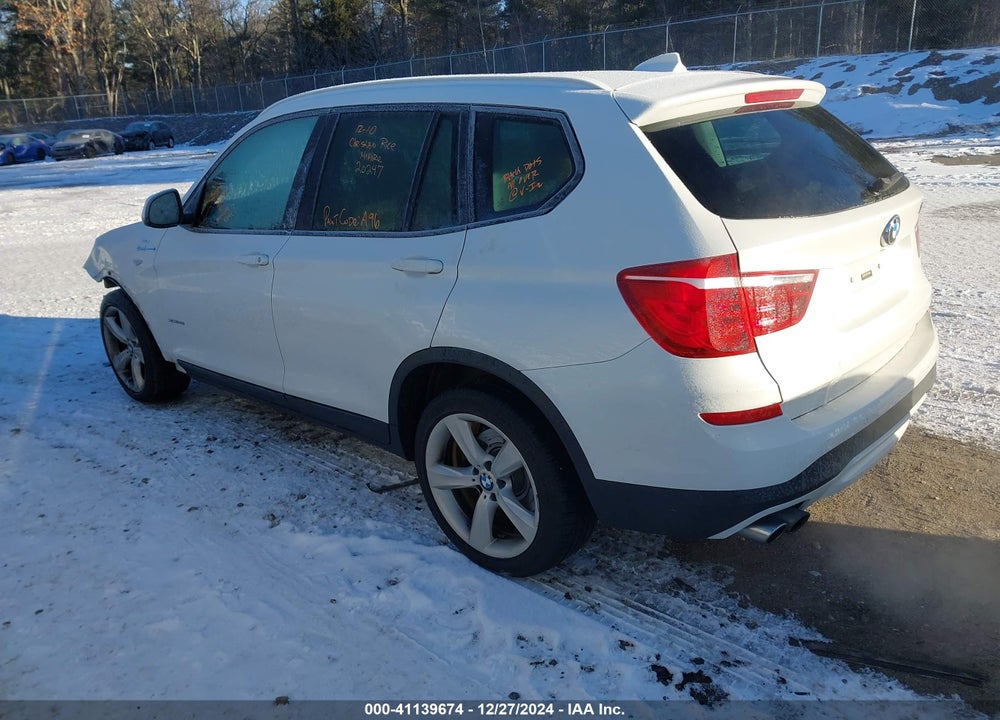 2017 BMW X3 XDRIVE28I VIN: 5UXWX9C31H0T20504