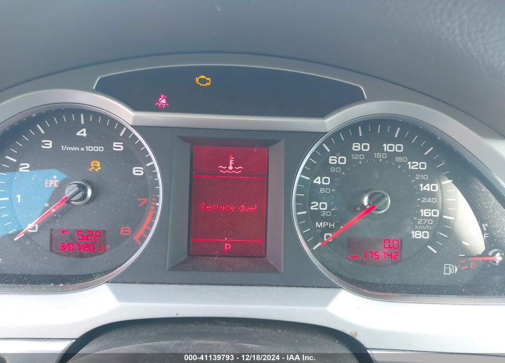 2009 AUDI A6 3.0 PREMIUM VIN: WAUSG74F99N016934
