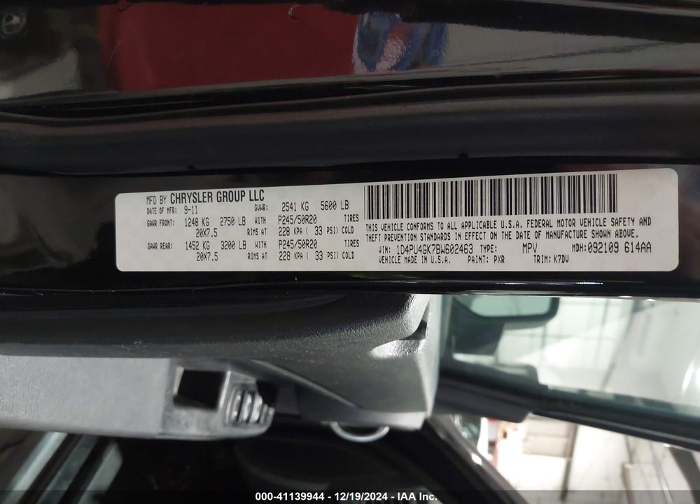 2011 DODGE NITRO HEAT VIN: 1D4PU4GK7BW602463