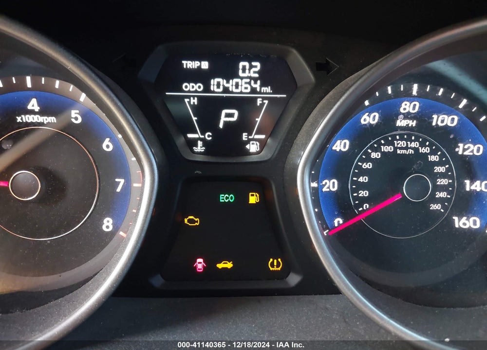 2012 HYUNDAI ELANTRA GLS VIN: 5NPDH4AE7CH069772