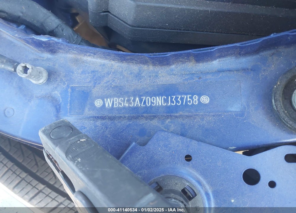 2022 BMW M4 COMPETITION XDRIVE VIN: WBS43AZ09NCJ33758