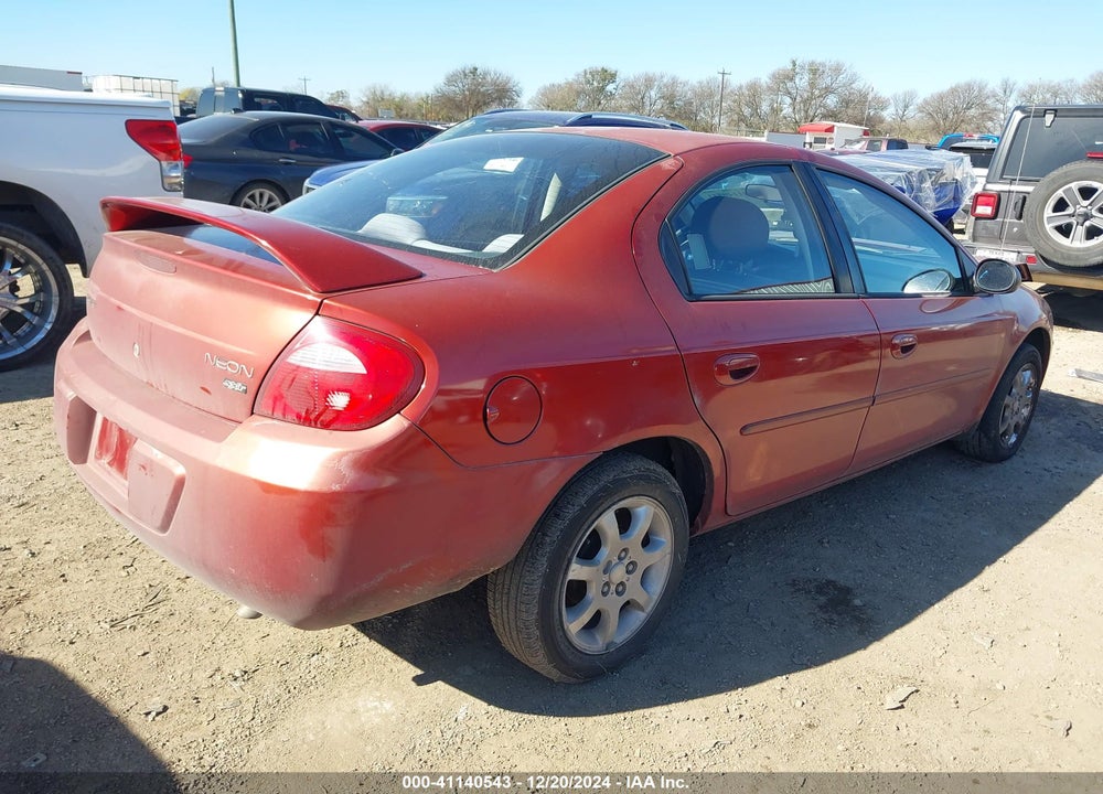 2003 DODGE NEON SXT VIN: 1B3ES56C73D126241