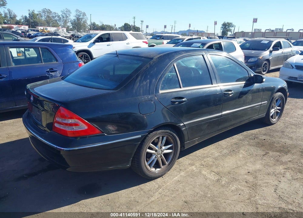 2001 MERCEDES-BENZ C 240 VIN: WDBRF61J21F114790