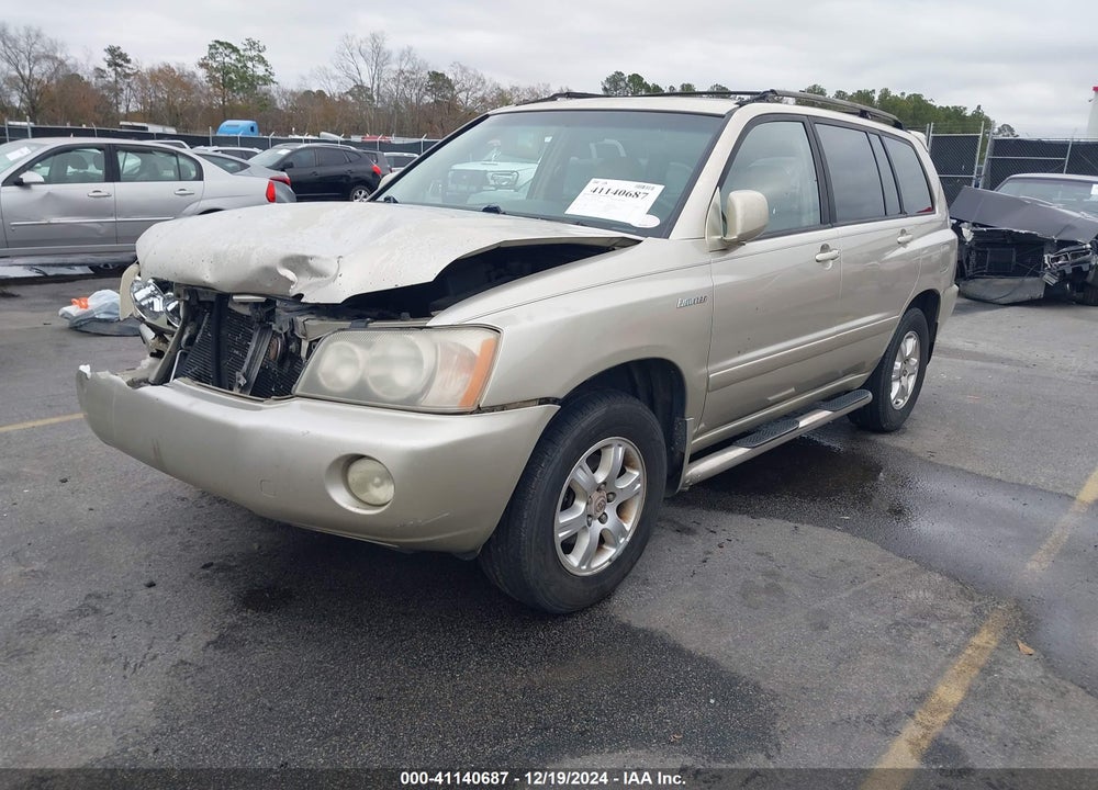2002 TOYOTA HIGHLANDER LIMITED V6 VIN: JTEGF21A620046138