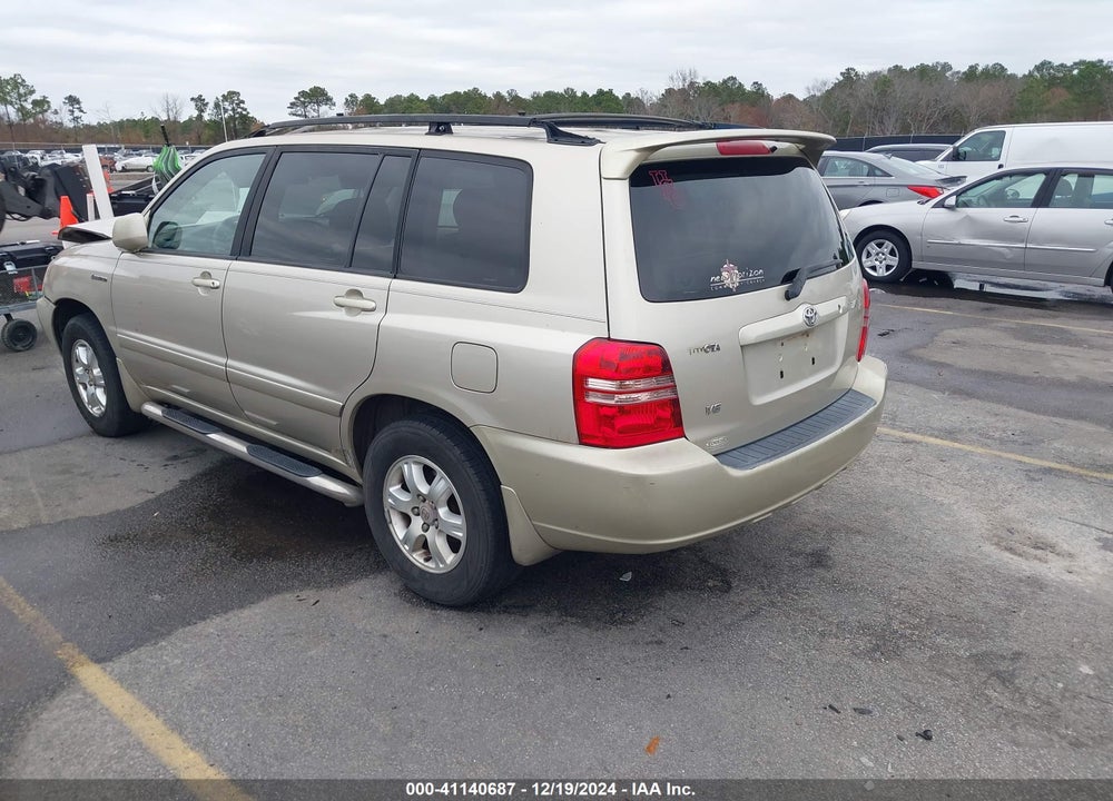 2002 TOYOTA HIGHLANDER LIMITED V6 VIN: JTEGF21A620046138