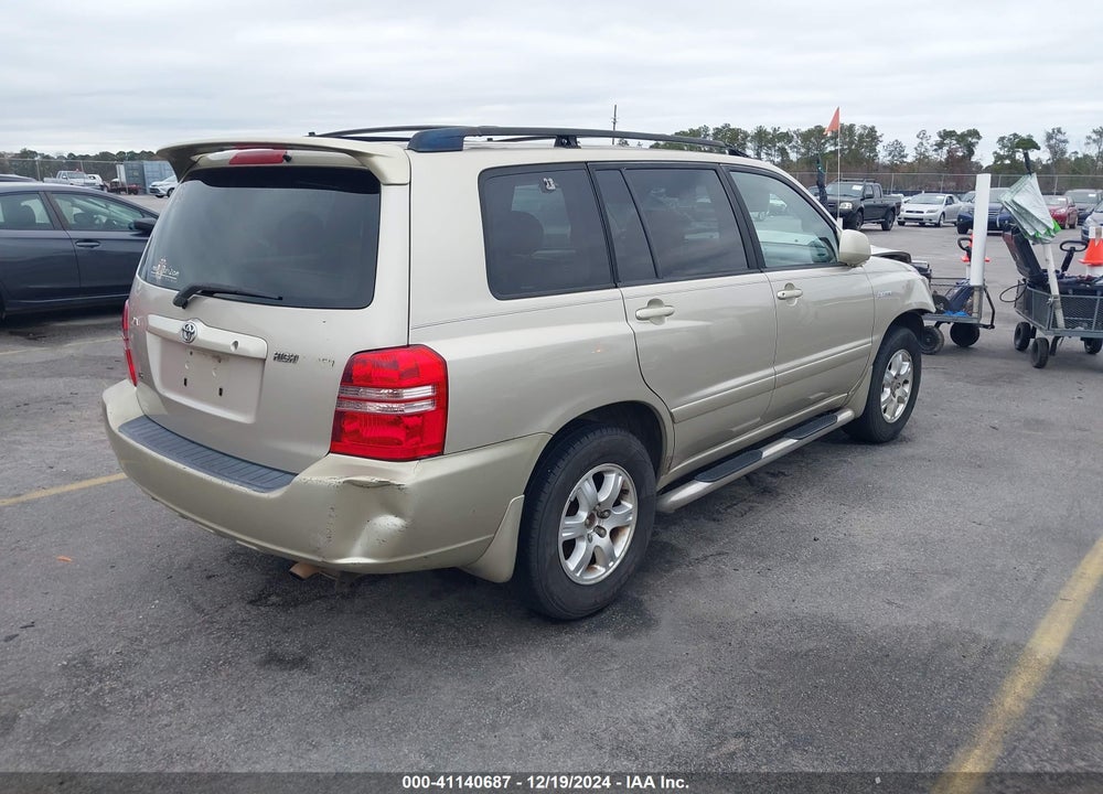 2002 TOYOTA HIGHLANDER LIMITED V6 VIN: JTEGF21A620046138