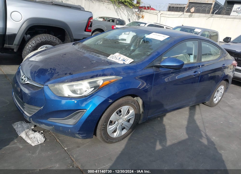 2016 HYUNDAI ELANTRA SE VIN: 5NPDH4AE0GH696481