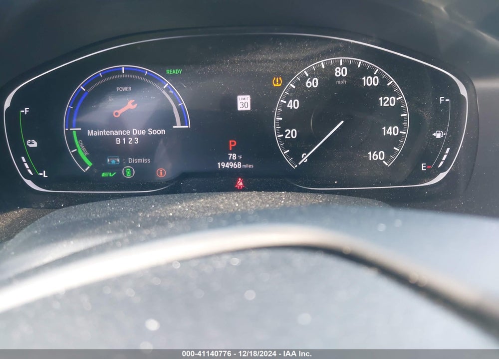 2018 HONDA ACCORD HYBRID VIN: 1HGCV3F18JA003998