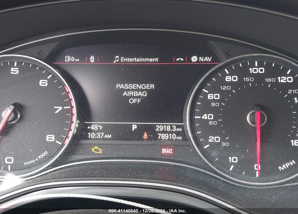 2012 AUDI A7 PREMIUM VIN: WAU2GAFC7CN147819