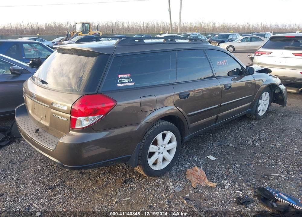 2009 SUBARU OUTBACK 2.5I VIN: 4S4BP61C697326580