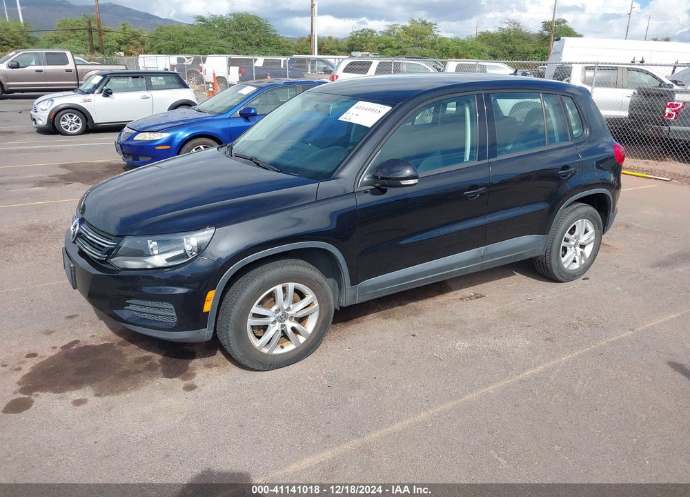 2014 VOLKSWAGEN TIGUAN S VIN: WVGAV3AX8EW509367