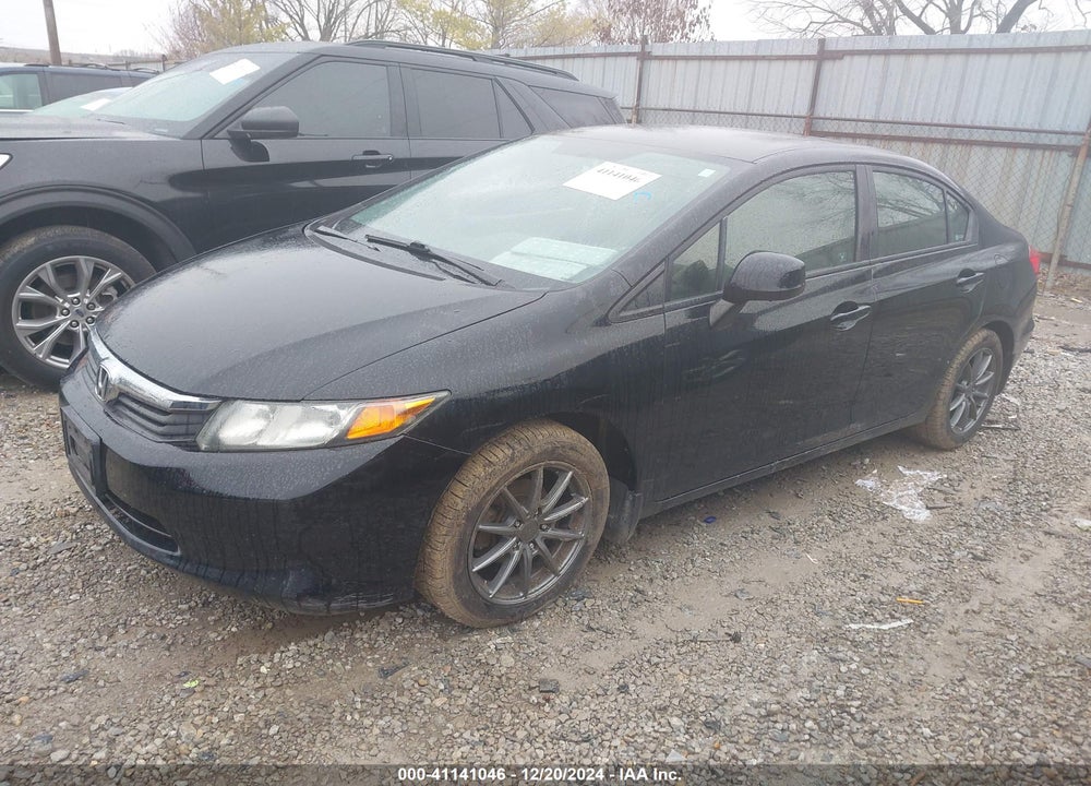 2012 HONDA CIVIC SDN LX VIN: 19XFB2F52CE097832