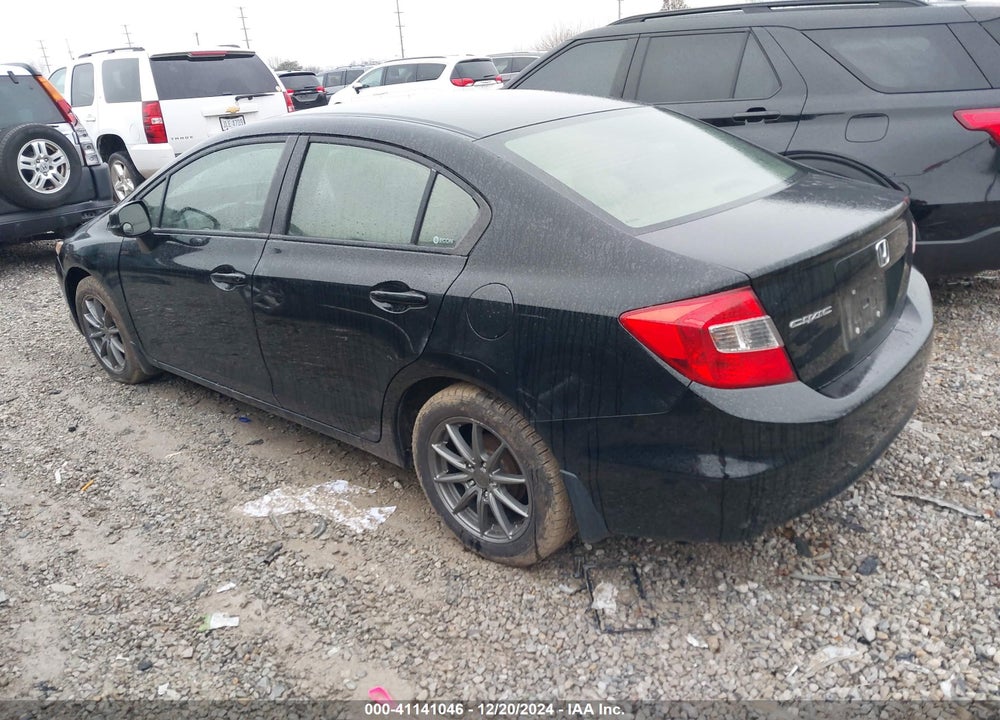 2012 HONDA CIVIC SDN LX VIN: 19XFB2F52CE097832
