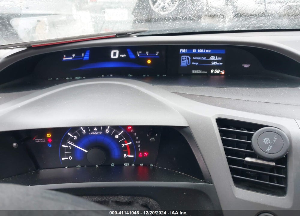 2012 HONDA CIVIC SDN LX VIN: 19XFB2F52CE097832