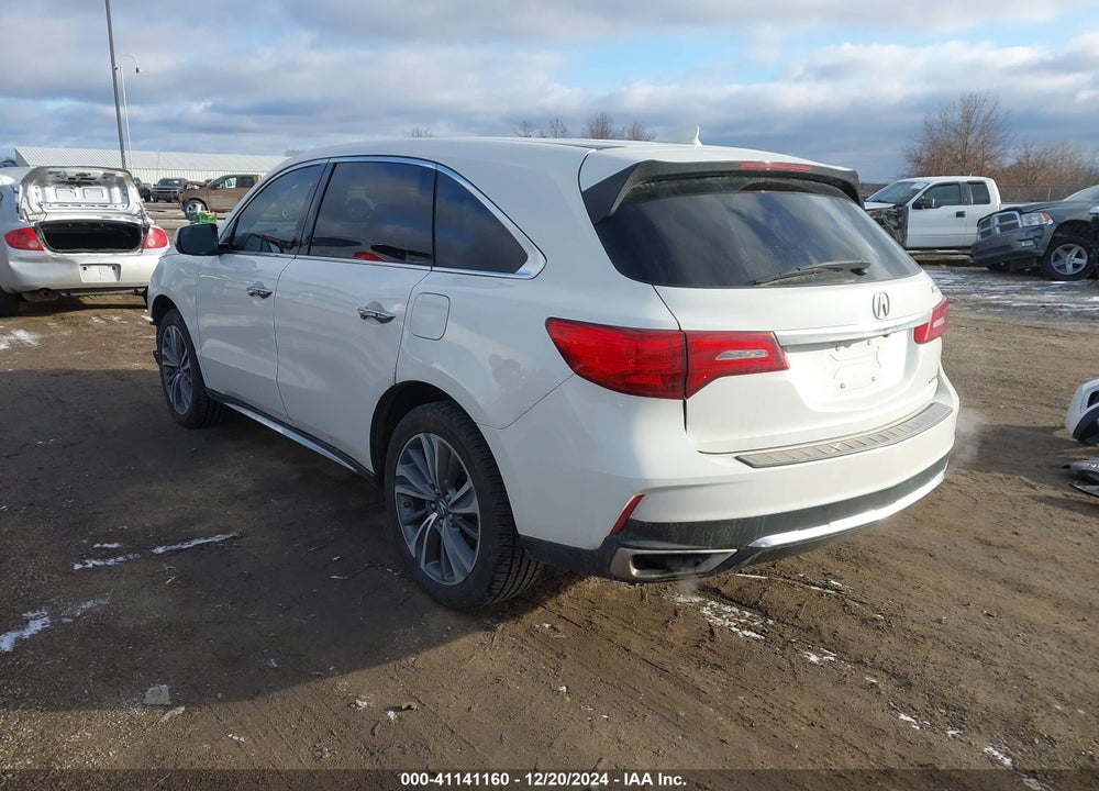 2017 ACURA MDX TECHNOLOGY PACKAGE VIN: 5FRYD4H55HB018794