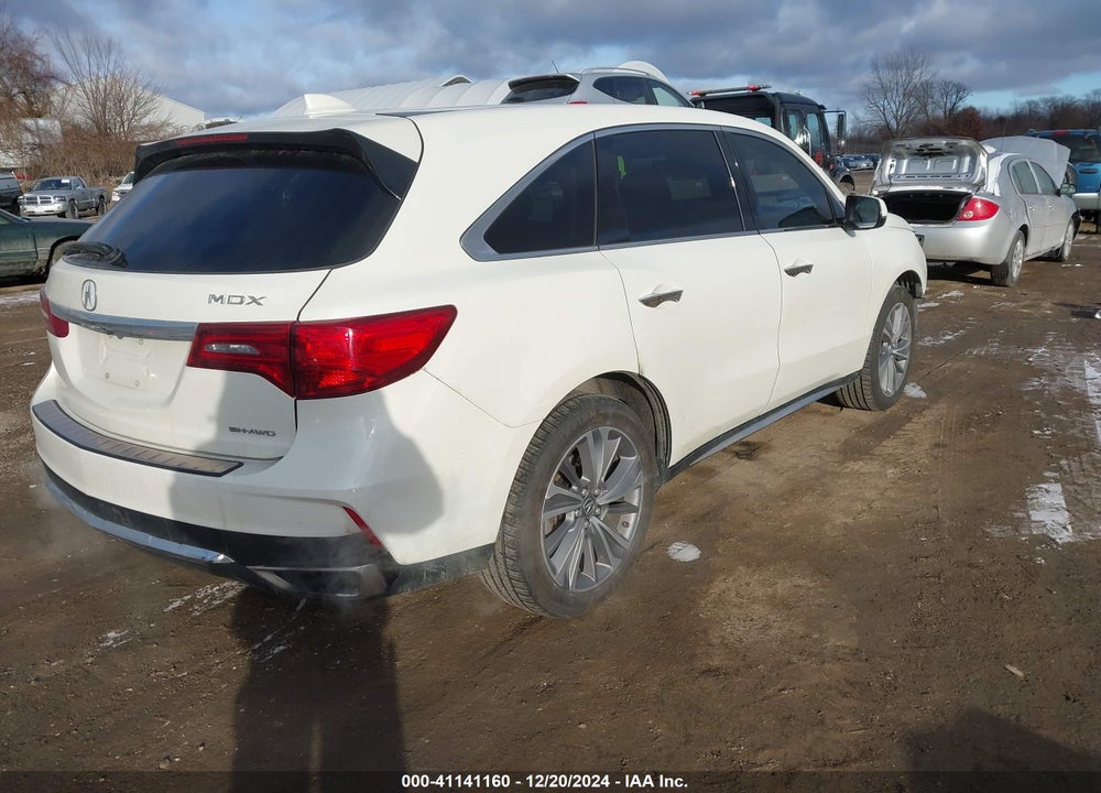 2017 ACURA MDX TECHNOLOGY PACKAGE VIN: 5FRYD4H55HB018794