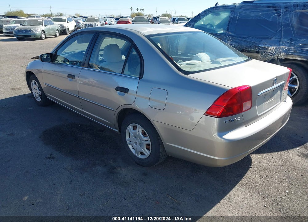2001 HONDA CIVIC LX VIN: 1HGES16541L073981