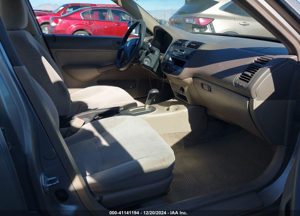2001 HONDA CIVIC LX VIN: 1HGES16541L073981