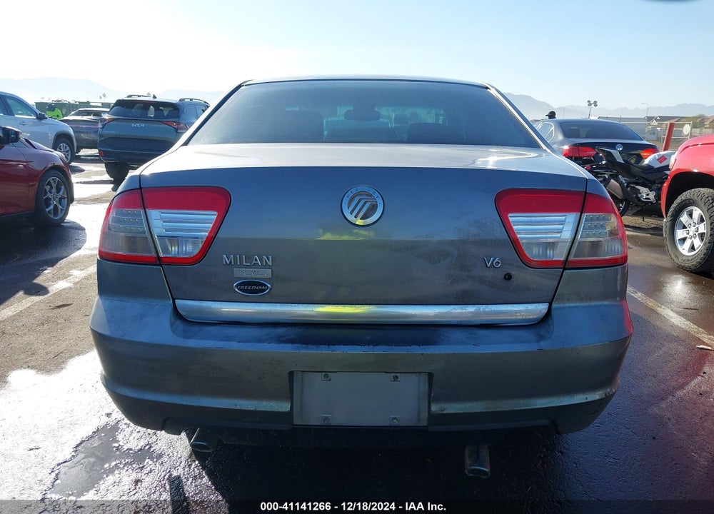 2007 MERCURY MILAN V6 PREMIER VIN: 3MEHM08187R601492