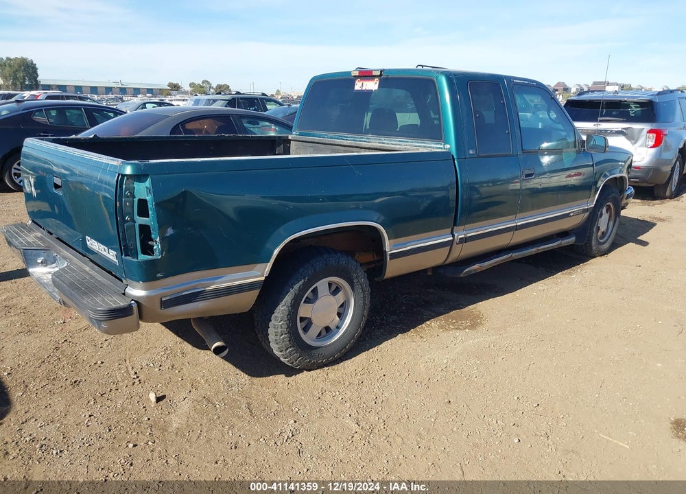 1998 CHEVROLET C1500 FLEETSIDE VIN: 2GCEC19R8W1138791