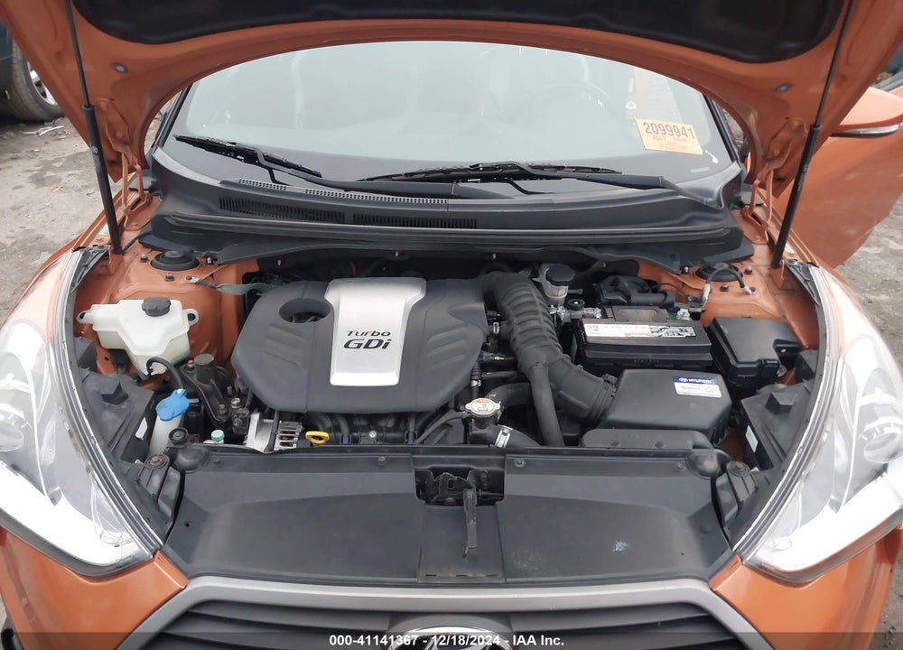2016 HYUNDAI VELOSTER TURBO VIN: KMHTC6AE7GU274411