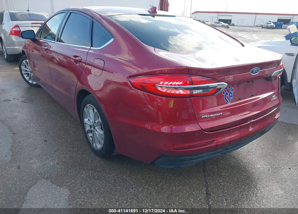 2019 FORD FUSION HYBRID VIN: 3FA6P0LU2KR206188