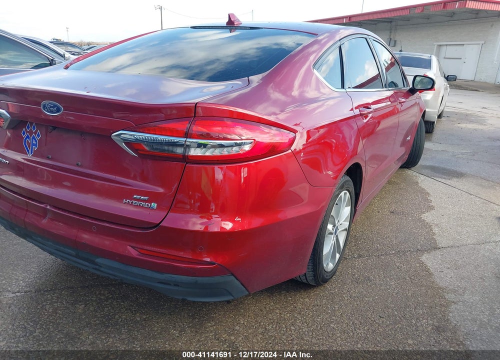 2019 FORD FUSION HYBRID VIN: 3FA6P0LU2KR206188
