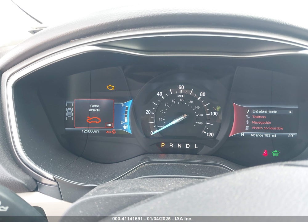 2019 FORD FUSION HYBRID VIN: 3FA6P0LU2KR206188