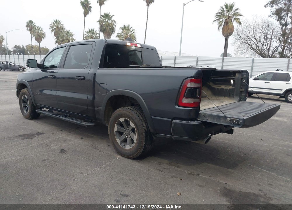 2019 RAM 1500 REBEL 4X4 5'7 BOX VIN: 1C6SRFLT3KN721966
