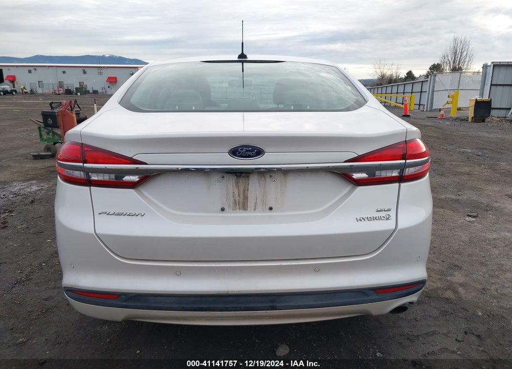 2017 FORD FUSION HYBRID SE VIN: 3FA6P0LU3HR276307