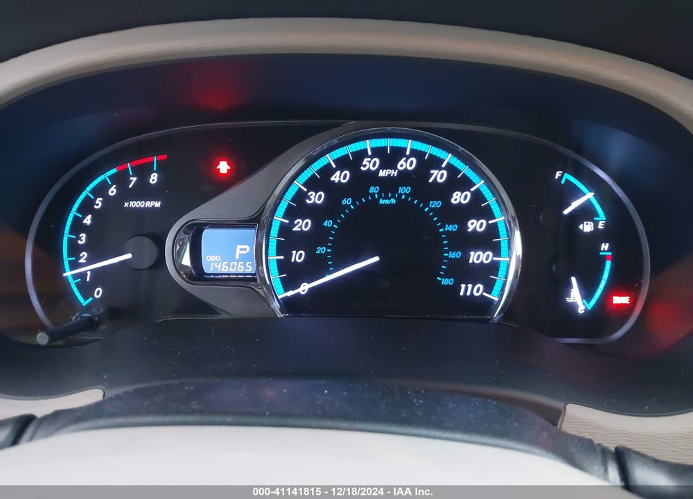 2012 TOYOTA SIENNA XLE 7 PASSENGER VIN: 5TDDK3DC0CS036483