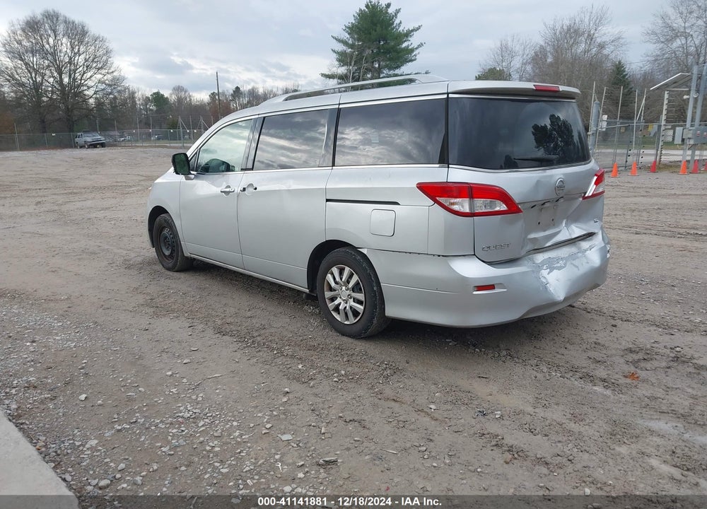 2012 NISSAN QUEST S VIN: JN8AE2KP0C9040420