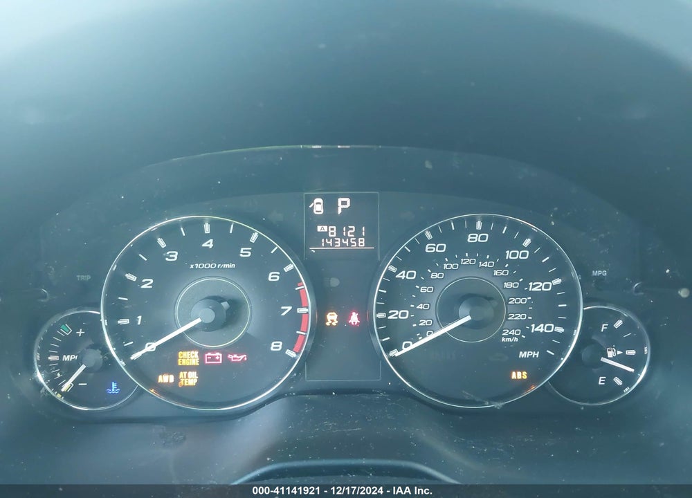 2012 SUBARU LEGACY 2.5I LIMITED VIN: 4S3BMBK62C3008338