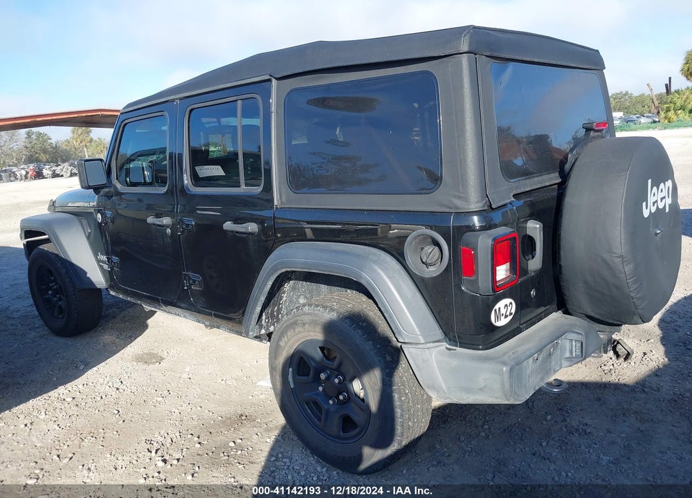 2018 JEEP WRANGLER UNLIMITED SPORT 4X4 VIN: 1C4HJXDG9JW159307