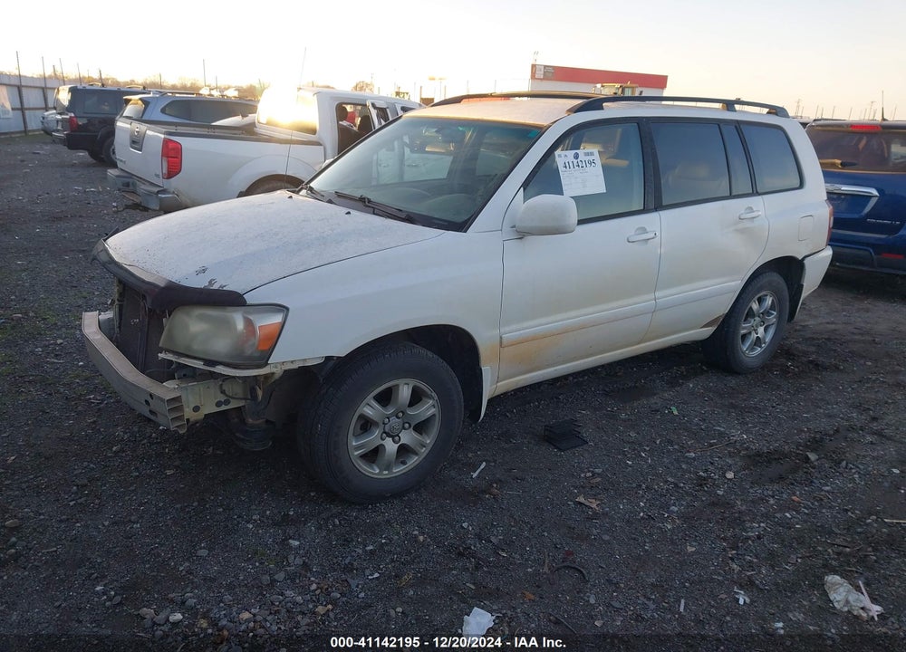 2007 TOYOTA HIGHLANDER V6 VIN: JTEGP21A070131836